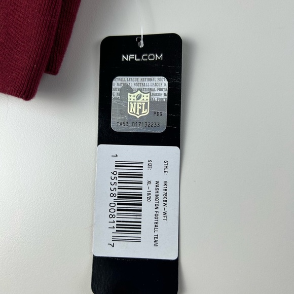 Washington Commanders Youth XL Jacket Sweater Burgundy Gold NWT NFL Apparel - Picture 13 of 14